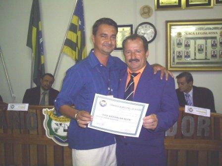 Luíz da Gazeta recebeu o título de Cidadão Aporeense, do vereador Sebastião Severino da Silva Gazeta News