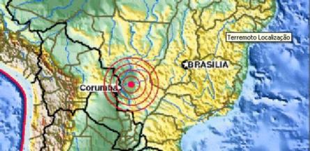 A magnitute foi medida pelo insitituto U. S. Geology Survey. O tremor foi um dos 20 maiores no BR