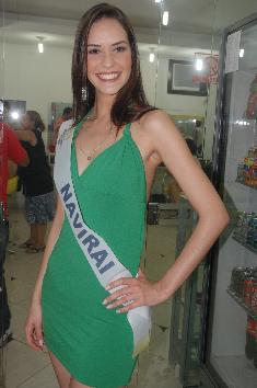 Miss Naviraí Kátia Talon, 23 anos, venceu o concurso Miss MS realizado ontem à noite em Campo GrandeMarcelo Victor