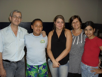 Mineiro (Rotary), Renan Oliveira, Nayara Ordone, Prof. Rosângela e Estéffany Pereira