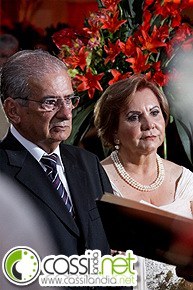 Édio ao lado de sua esposa Isaura no dia em que comemoraram Bodas de OuroMauricio Paulino/ Cassilandia.net