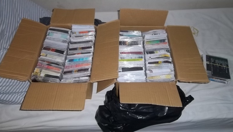 Polícia apreendeu 3.647 cd's e dvd's ilícitos com os suspeitosPC/MS