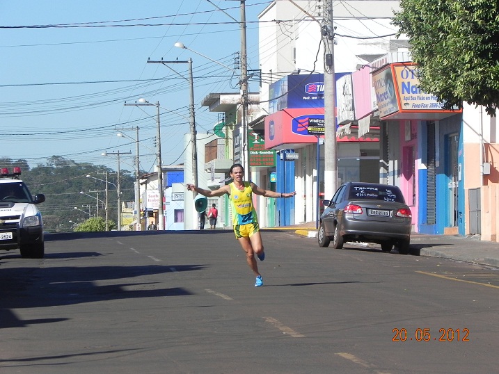 O atleta cassilandense Guanabara foi o 1º colocadoMaraceli Tosta