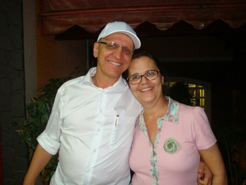 Valter Veditti ao lado de sua esposa Inácia (Foto: Arquivo pessoal)