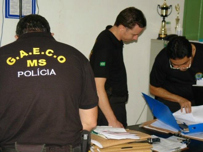 Ação da polícia resultou na prisão de sete pessoas. Foto: Divulgação/Gaeco