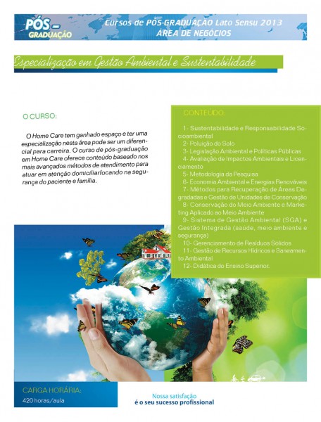 Conheça a especialização em Gestão Ambiental e Sustentabilidade da FIC