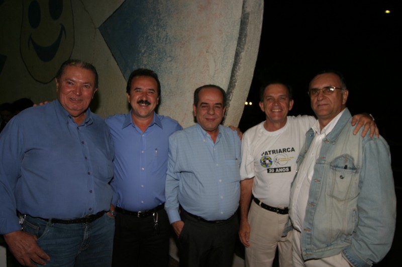 No I Reencontro, organizado pela Rádio Patriarca: Luizinho, Donizete, José Ancelmo, Manoel Afonso e Hugo Eduardo Silva