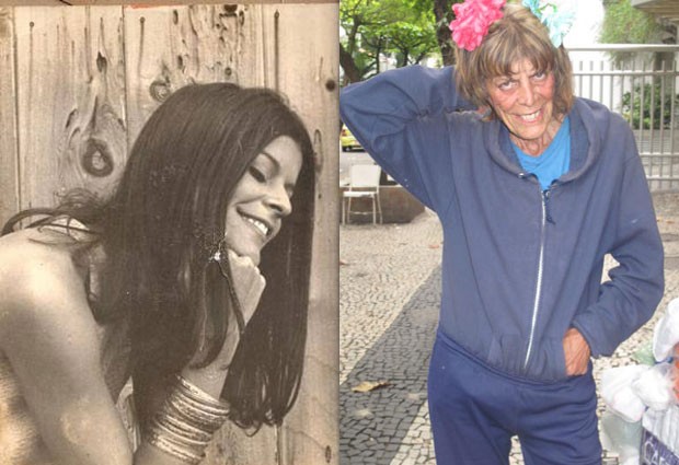 Aos 66 anos, musa da bossa nova vive como andarilha no Rio de Janeiro