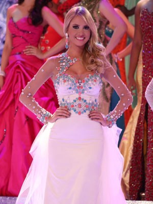 Sancler na final do Miss World 2013 (Foto:Leonardo Rodrigues/Miss Mundo Brasil/Divulgação)