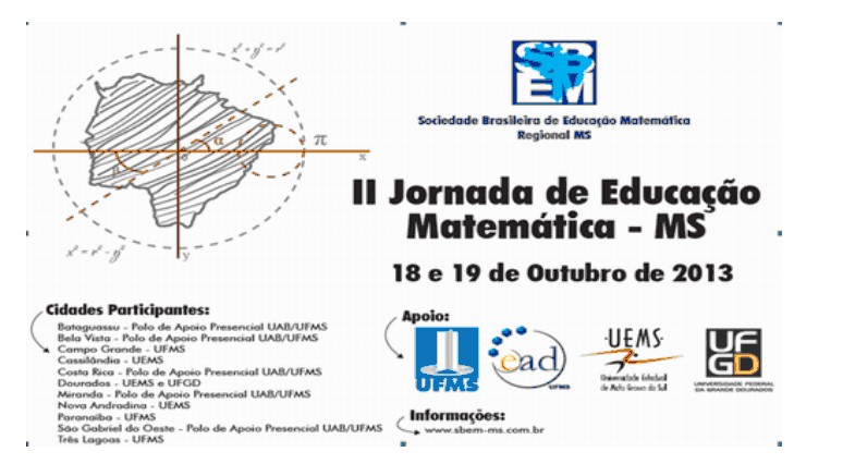 UEMS realiza II Jornada de Educação Matemática nos dias 18 e 19