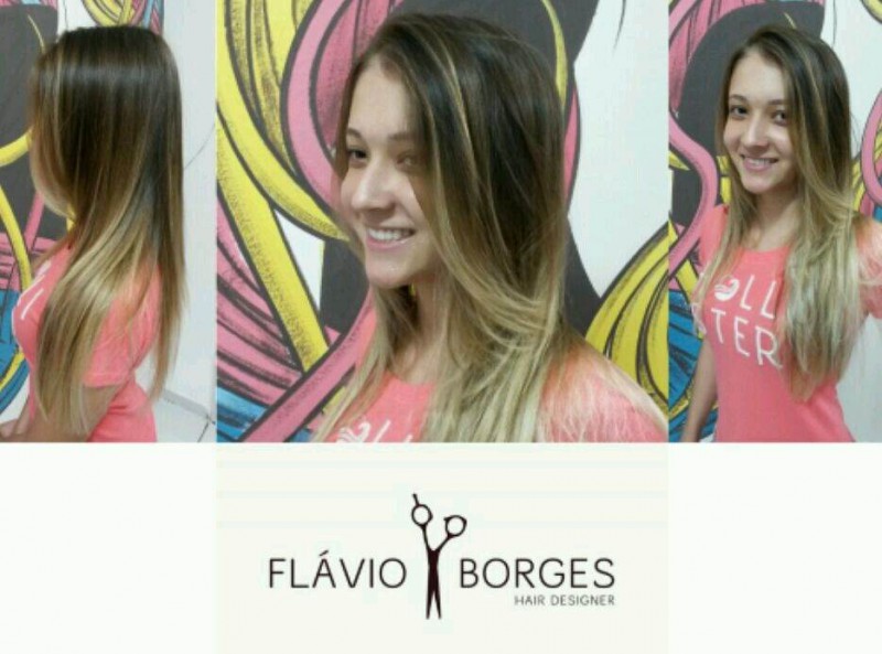 Cabelo feito por Flávio Borges Hair Designer
