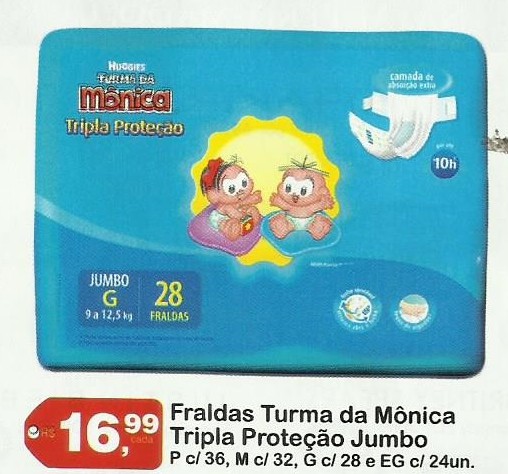 Farmais Alquimia: Fralda Turma da Mônica por R$16,99 e outras ofertas