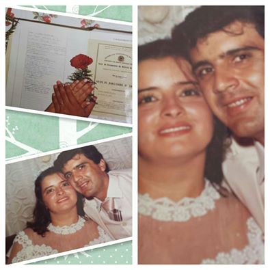 Deu no Facebook: Dergues e Ana Helena comemoram 30 anos de casados.