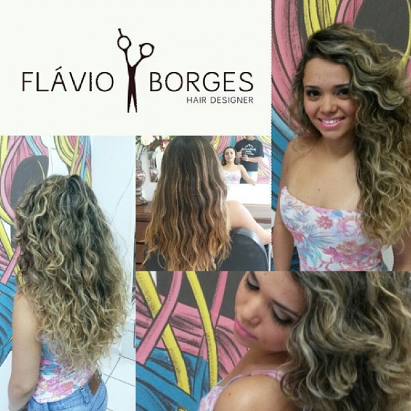 Flávio Borges Hair Designer cuidou do visual de uma cantora; veja foto