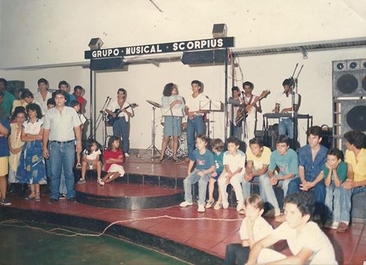 Em 1987 a Rádio Patriarca promoveu a Noite de Talentos no CTC. Foto postada por Marcos Augusto, que era funcionário da emissora e foi o apresentador