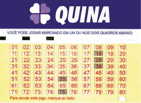 Quina - Concurso nº 3429, sorteio realizado no dia 28/02/2014