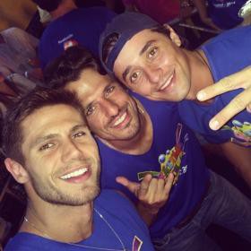 Jonas, João e Fael, ex-BBBs, curtem carnaval - (Foto: Fátima News/Instagram/Reprodução) 