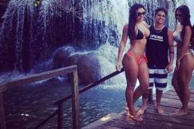 Foto: Reprodução/Instagram Thammy Miranda curte cachoeira com a namorada