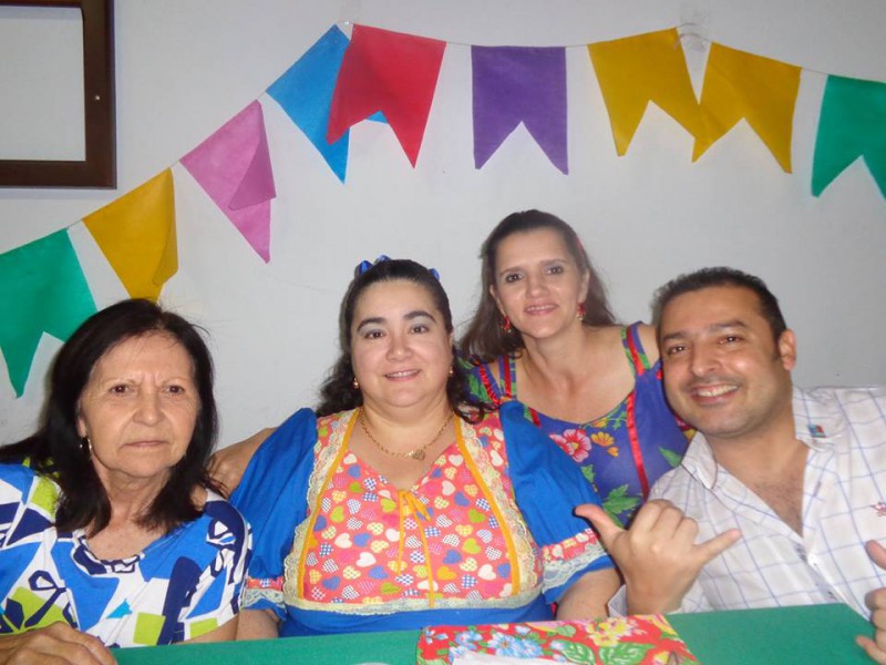 Nézio Ferreira da Silva em festa junina realizada na semana passada no Rotary Club