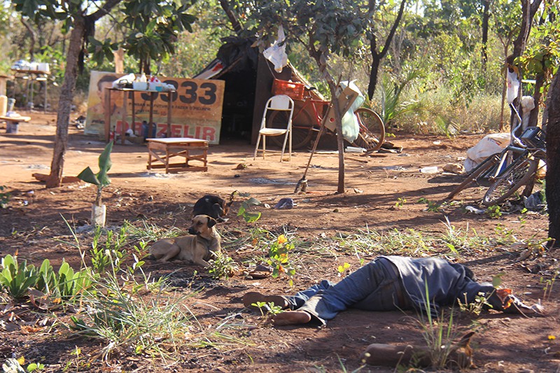 Alberi morava em um barraco, na Área Verde e nunca aceitou ajuda (Foto: Jovem Sul News)