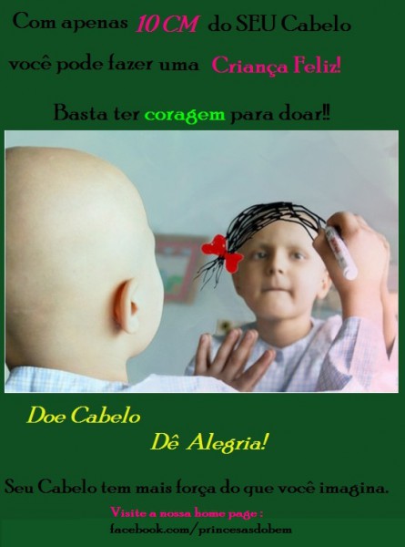 Princesas do Bem: doe seus cabelos para fazer perucas para crianças com câncer