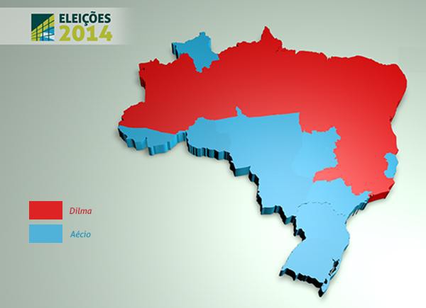 Fotogaleria: Veja o mapa da eleição para a presidência da República