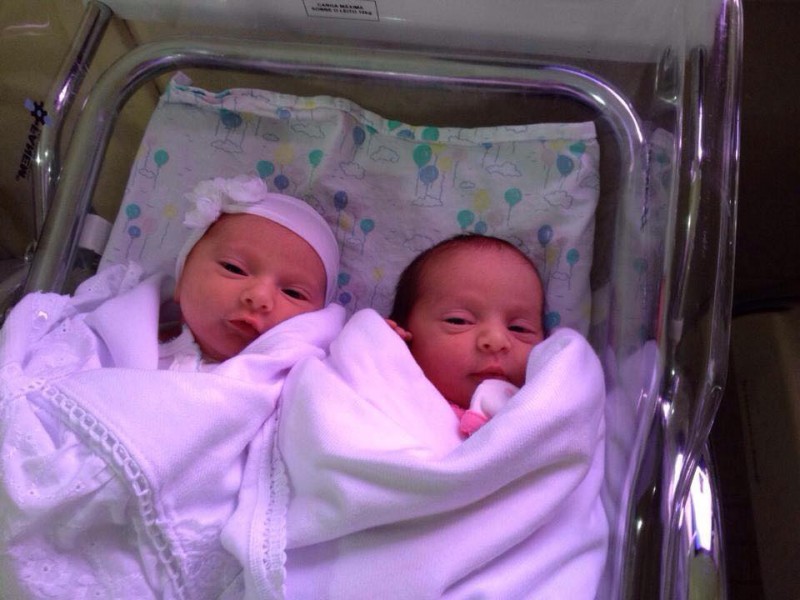 Fotogaleria: nasceram as gêmeas Ana Júlia e Maria Eduarda