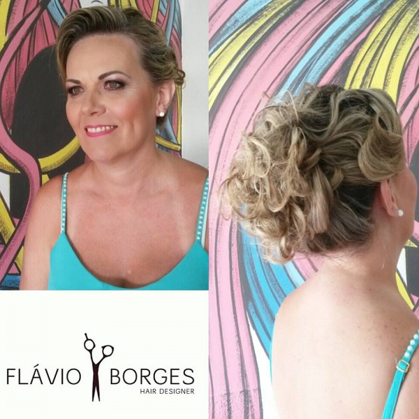 Flávio Borges Hair Designer: penteado e maquiagem para festa