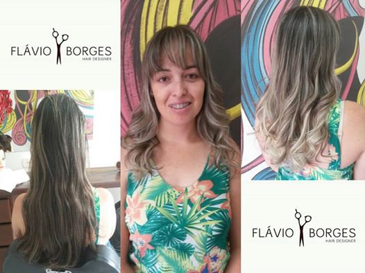 Flávio Borges Hair Designer: cabelo mais curto e com as pontas mais loiras