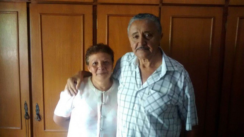 José Luiz da Silva, chegou em Cassilândia na década de 60, e sua esposa Ana Maria. (Foto: Matheus Drexler)