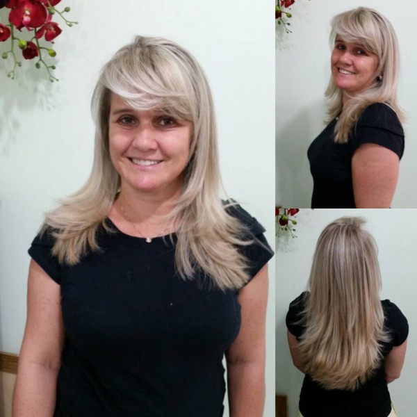 Flávio Borges Hair Designer está em novo local; veja foto de mais uma cliente