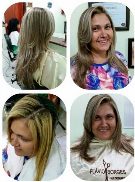 Flávio Borges Hair Designer: cliente faz correção de cor; veja antes e depois