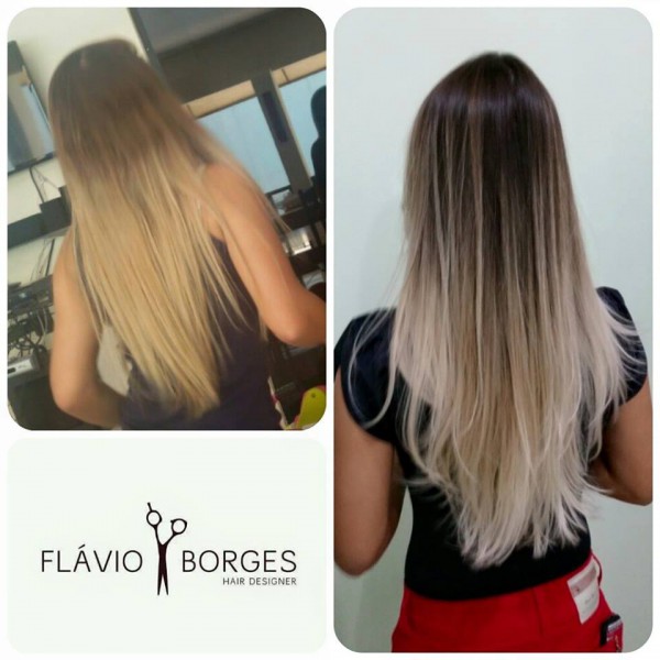 Flávio Borges Hair Designer: fotos de antes e depois de um cabelo loiro