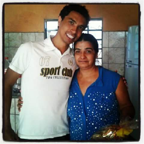 Christiano Silva e sua mãe Lindalva da Silva
