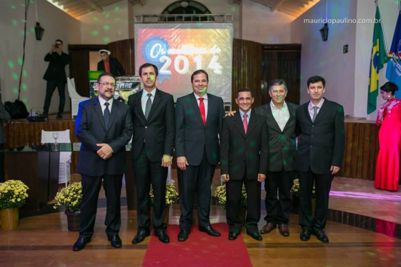 Diretores da Associação Comercial: Riguetti, Josias , Ferreirinha, Sideny, Luiz Guilherme e Felipe.