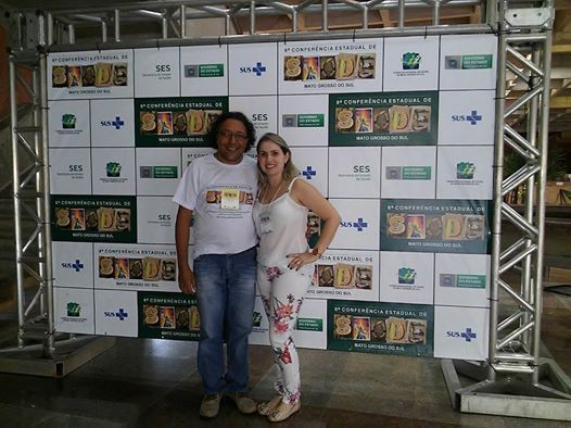 Débora e José Roberto foram eleitos delegados de MS para a XV Conferência Nacional de Saúde, marcada para Brasília. Eles participam em Campo Grande da Conferência Estadual na condição de delegados por Cassilândia. 