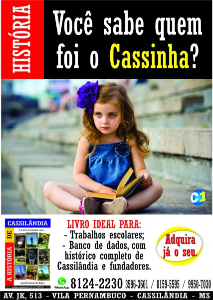 O escritor Corino Alvarenga fará o lançamento do livro sobre a História de Cassilândia na Semana de História da FIC. Os livros já estão sendo comercializados.