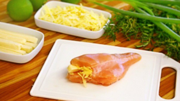 Fotogaleria: peito de frango recheado com mandioquinha e queijo coalho