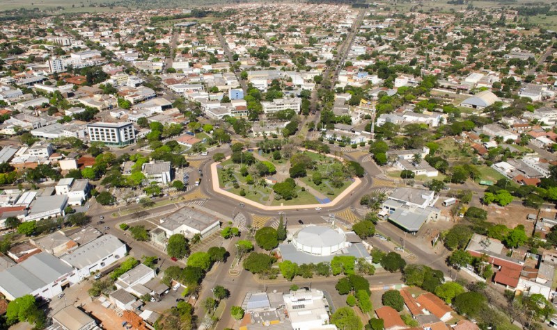 Foto aérea de Naviraí - Correio do Estado
