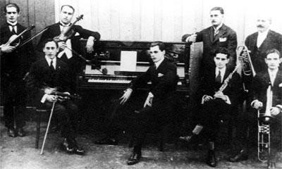 diario historia_familia Bignardi 4 Maestro Quaranta com a Orquestra Municipal de Rio Preto