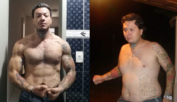 Antes e depois (Foto: Arquivo pessoal)