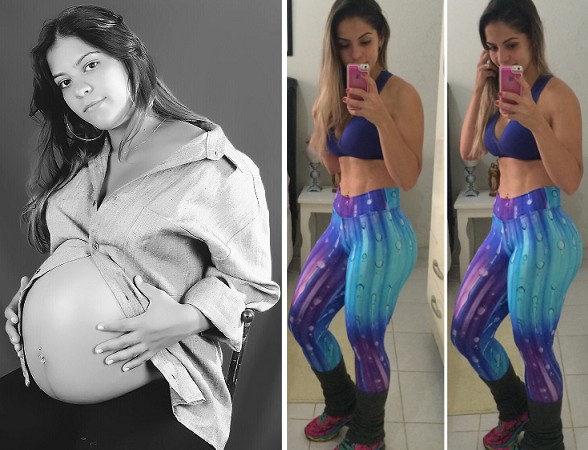 Karla engordou 22kg na gravidez, emagreceu, e hoje tem um novo estilo de vida