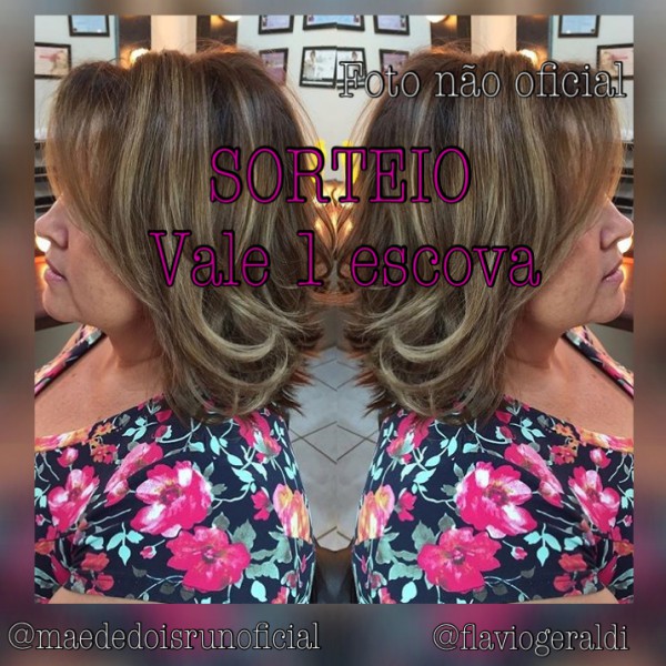O sorteio de uma escova no Flávio Hair Designer está rolando no instagram @maededoisrunoficial. Procure a foto oficial no IG @maededoisrun, siga as regras e participe!  