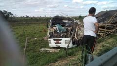 Pelo wattsApp chegam as primeiras fotos do acidente na BR 158, região do Raimundo. Até o momento não existem informações sobre a existência de vítimas.