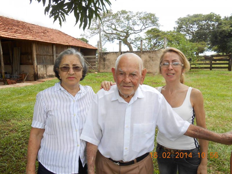 Augusta faleceu com 82 anos. Donato Paulino Borges no último dia 22 de junho, com 93 anos. A foto é do Facebook da filha Silvia Paulino, também na foto.