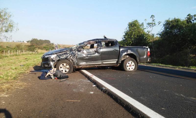 Fotogaleria: foto do veículo após o acidente de ontem na BR 158