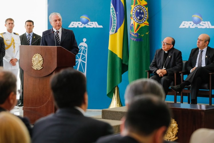 Presidente Michel Temer discursa durante Cerimônia de Migração das Rádios AM para FM. (Brasília - DF 07/11/2016) Foto: Marcos Corrêa/PR