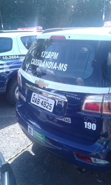 Amanhã, em Paranaiba, será entregue um veículo zero quilometro para a Polícia Militar de Cassilândia pelo Governo do Estado, segundo o cabo Magalhães.