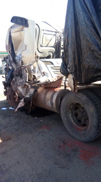 Fotogaleria: veja como ficou a carreta depois do acidente na BR 158