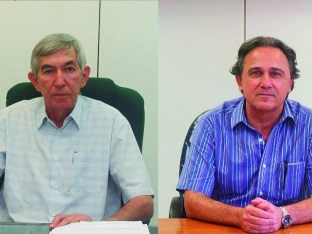 À esquerda, Francisco Libório, diretor-adjunto, e Luiz Carvalho, diretor de Administração. (Foto: Divulgação Detran).